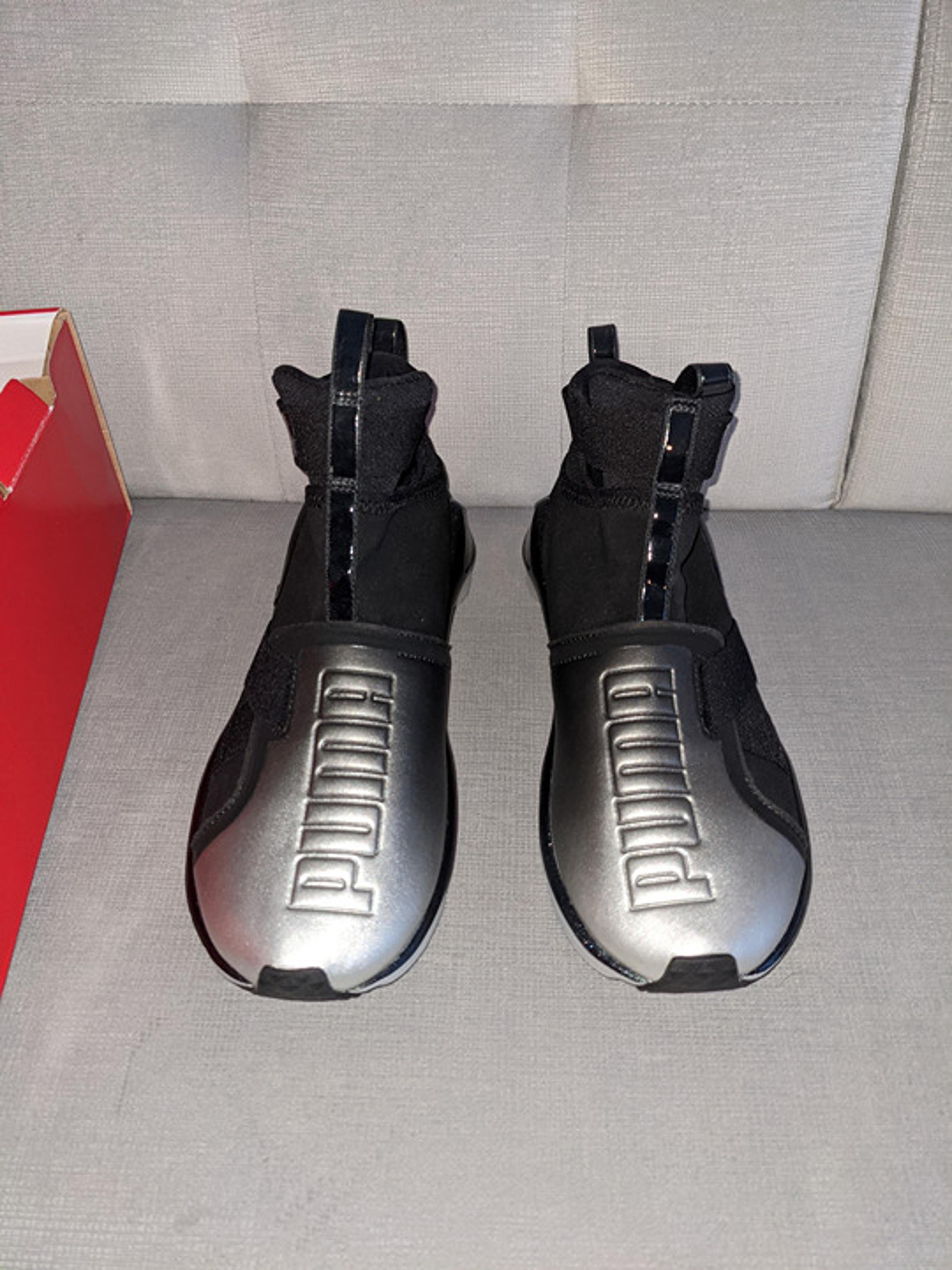 NEW in box Puma Fierce Strap Metallic Black Shoes size 7.5