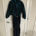 VTG Cima SKIWEAR Reversible Camo/black / Green SKI SNOW SUIT Size 12 Fit Large