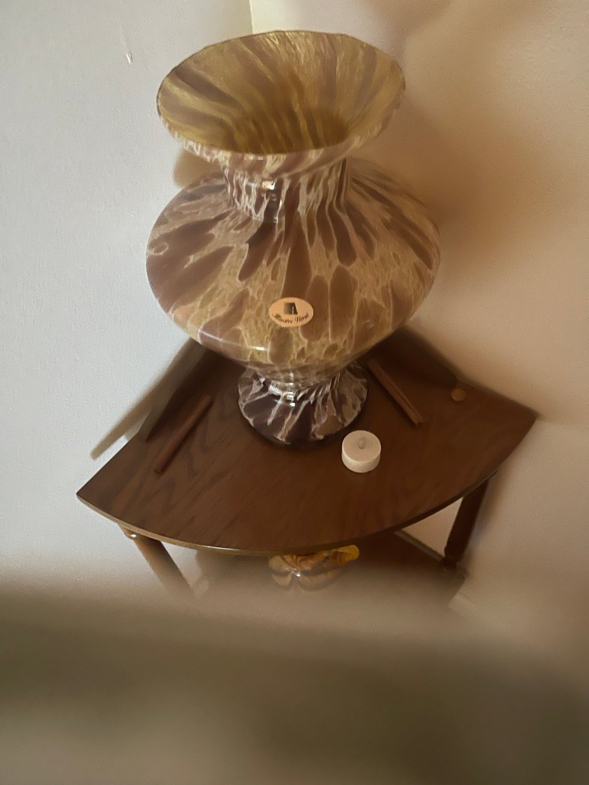 Maestri Vetrai hand blown vase made in Italy