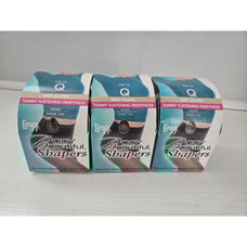Legg's Body Beautiful Tummy Flattening Pantyhose 69814 Sz Q Jet Nude Sheer Toe