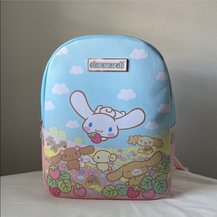 Sanrio Cinnamoroll Family Pastel Mini Backpack - Blue and Pink