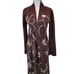 APART Sweater Wm Sz P Brown Embroidered with A Beautiful multicolor Pattern 0995