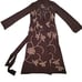 APART Sweater Wm Sz P Brown Embroidered with A Beautiful multicolor Pattern 0995