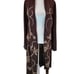 APART Sweater Wm Sz P Brown Embroidered with A Beautiful multicolor Pattern 0995
