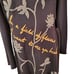 APART Sweater Wm Sz P Brown Embroidered with A Beautiful multicolor Pattern 0995