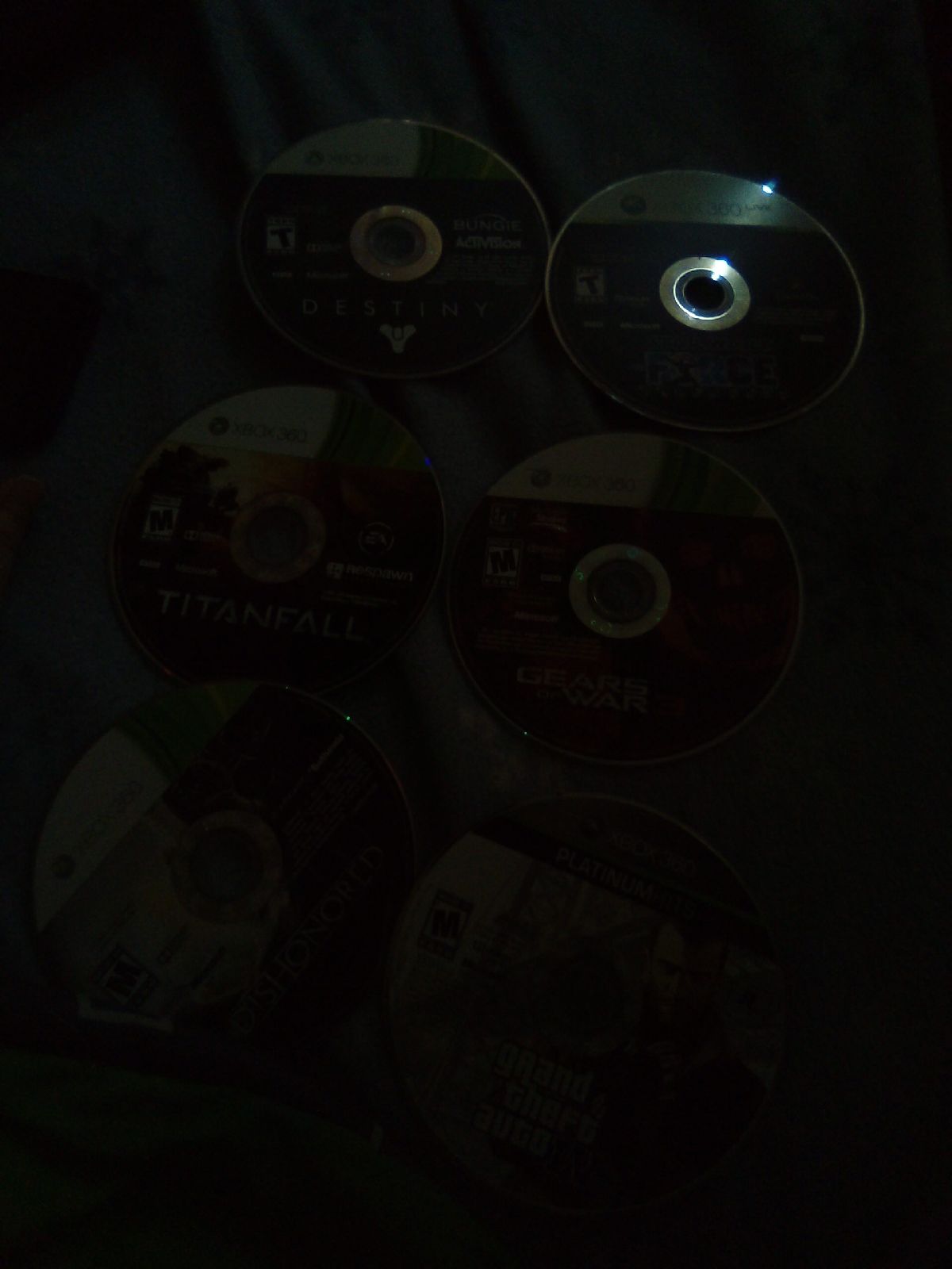 Xbox 360 games discs in really good cond
