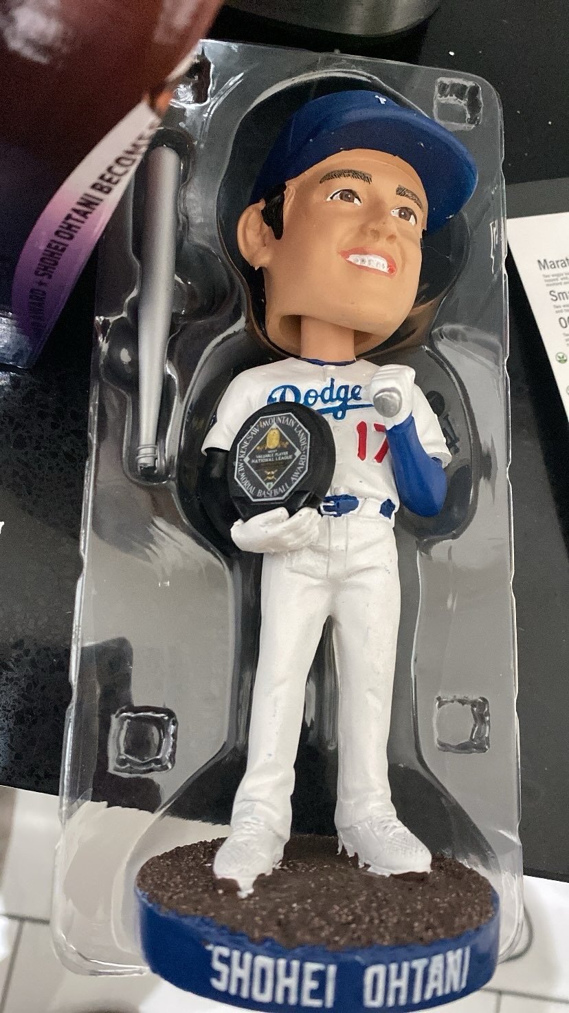 LIMITED EDITION Silver Bat Shohei Ohtani NL MVP Dodgers Bobblehead 4/2/2025