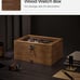 8-Slot Watch Box, 2-Tier Watch Display Case with Large Glass Lid, Rustic Walnut