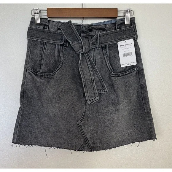 Black denim Skirt