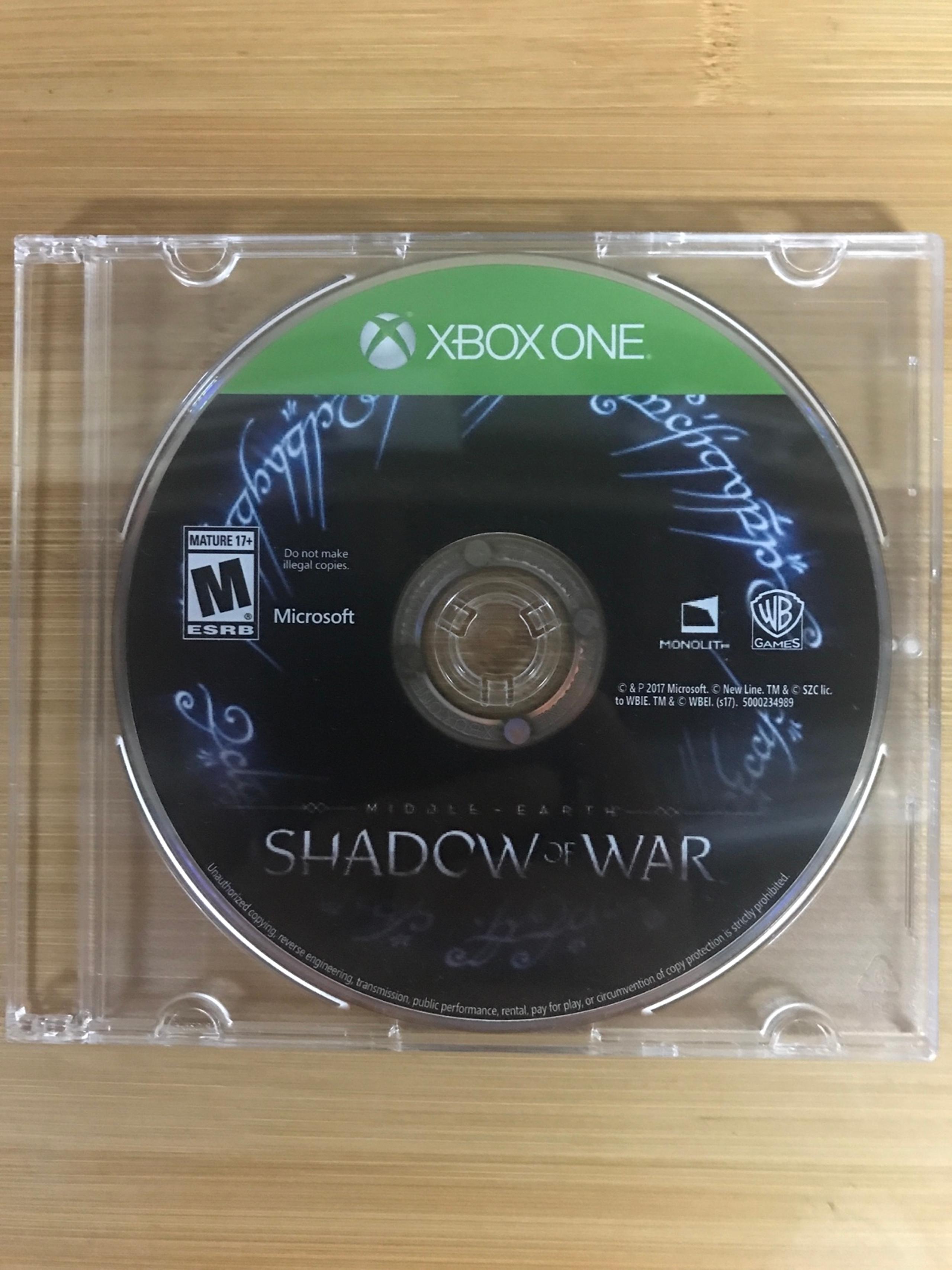 Middle Earth Shadow of War for Xbox One