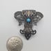 Vintage/ antique metal work belt buckle