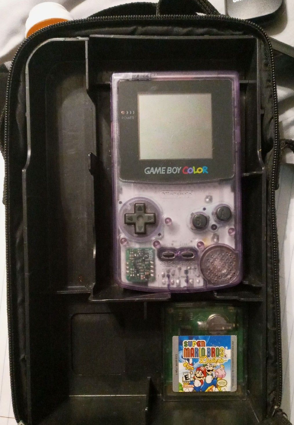 Gameboy Color with Super Mario Bros. Del