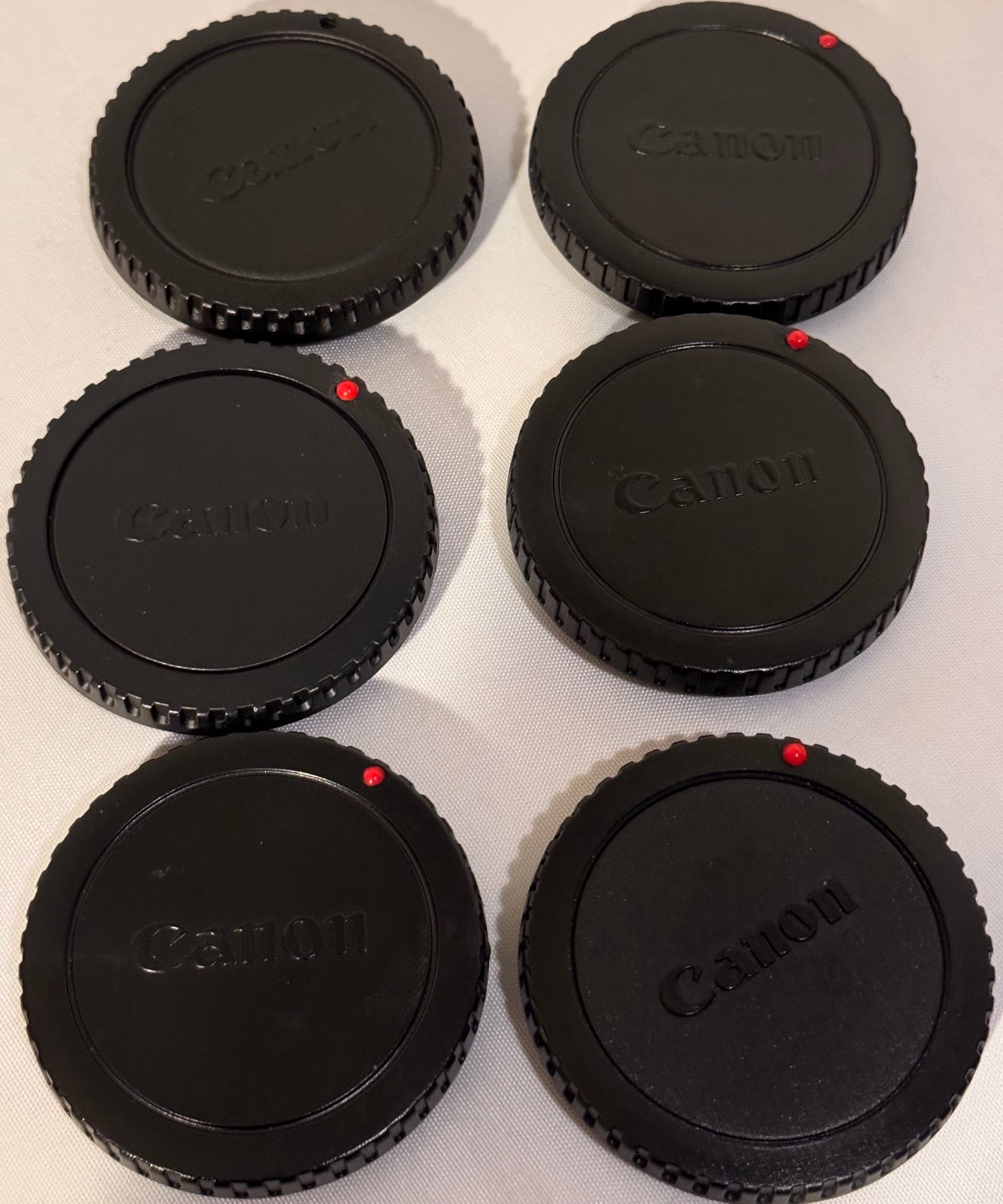 6 Canon Body Caps for Canon EOS Cameras