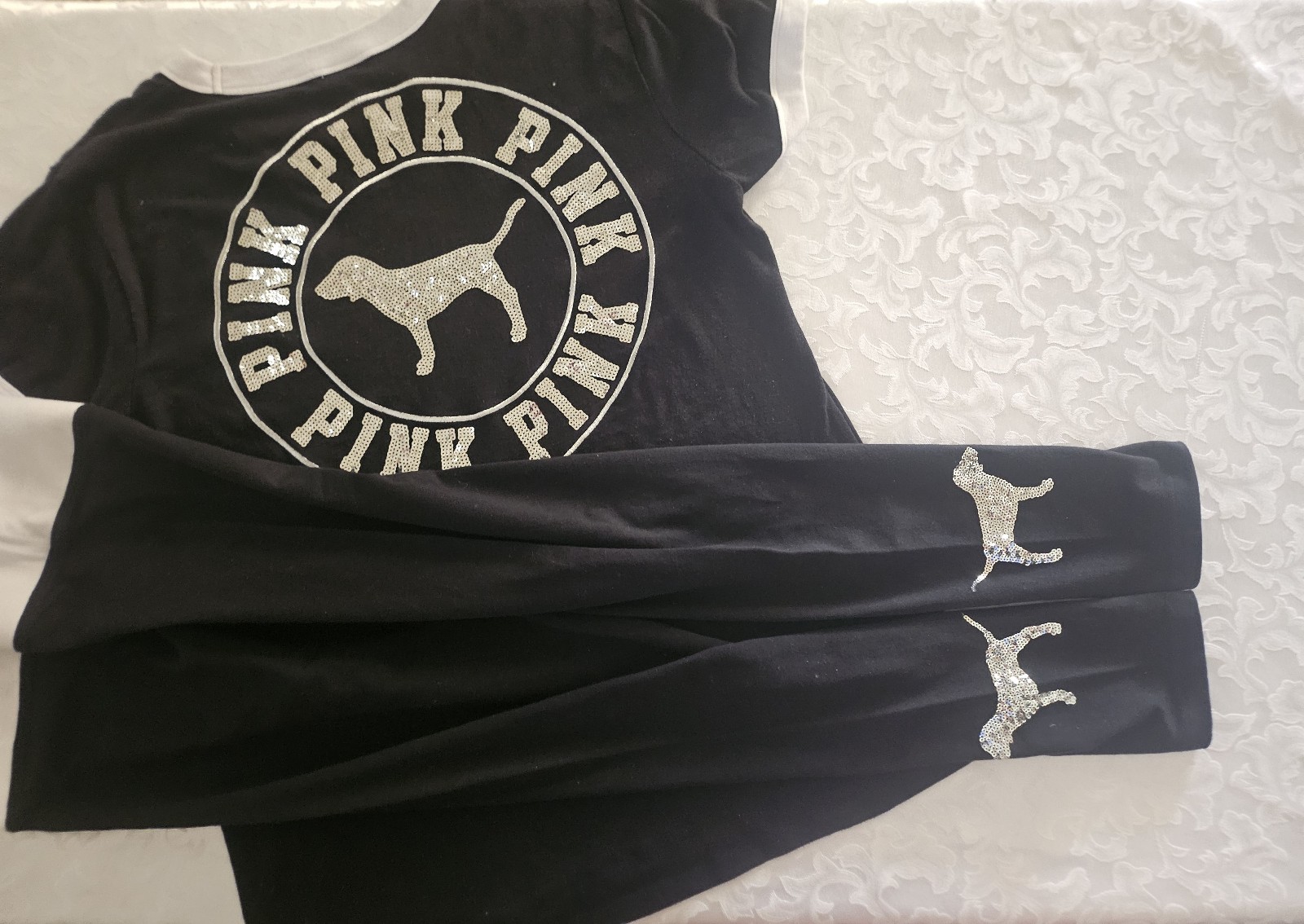 PINK VS HTF Dog Bling Outfit, L/M