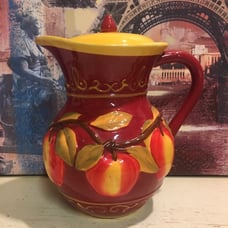 Beautiful Large Apple Pitcher