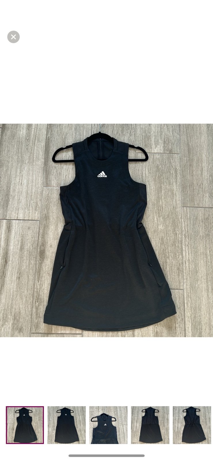 【ADIDAS】Lace dress - black / IX6966 Adidas Originals Rhinestones Logo Trefoil tee Dress Summer