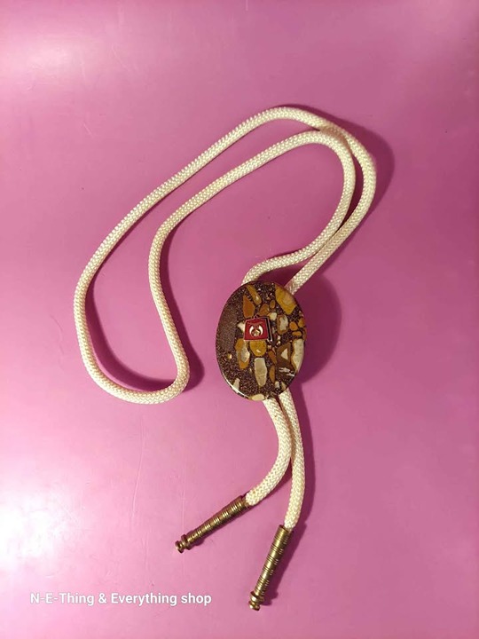 Vintage Shriners Jasper Bolo Tie