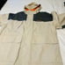 COACH! Color block medium weight parka coat. Khaki, orange and gray size XXL