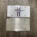 Mustang white Brand New Front Vanity Metal Plate Frame Holder (2 Pack)