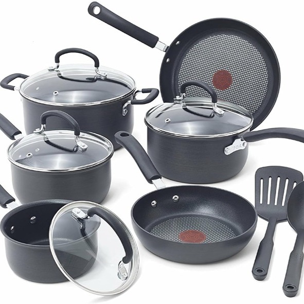 Ultimate Hard Anodized Nonstick Cookware Set 12 Piece- ZID8