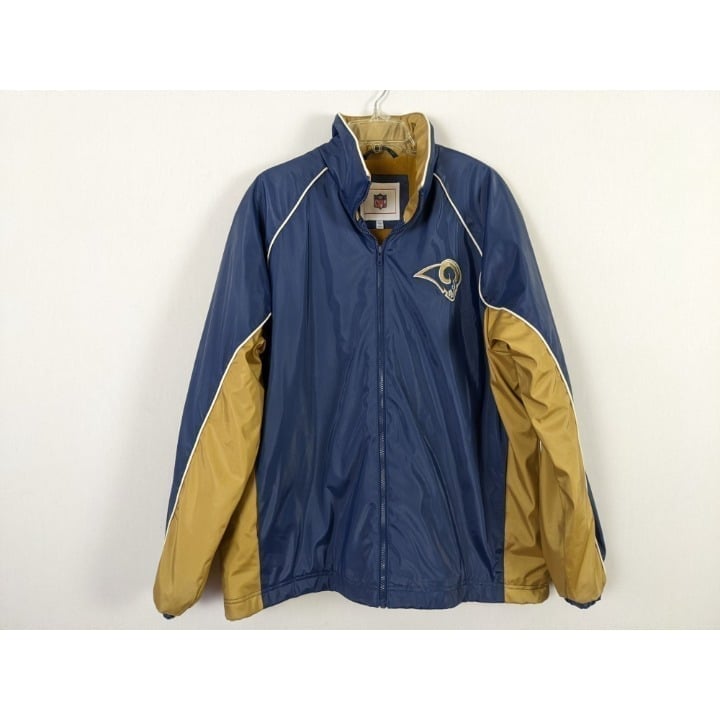 Vintage NFL G-III Apparel St. Louis RAMS zippered jacket size L