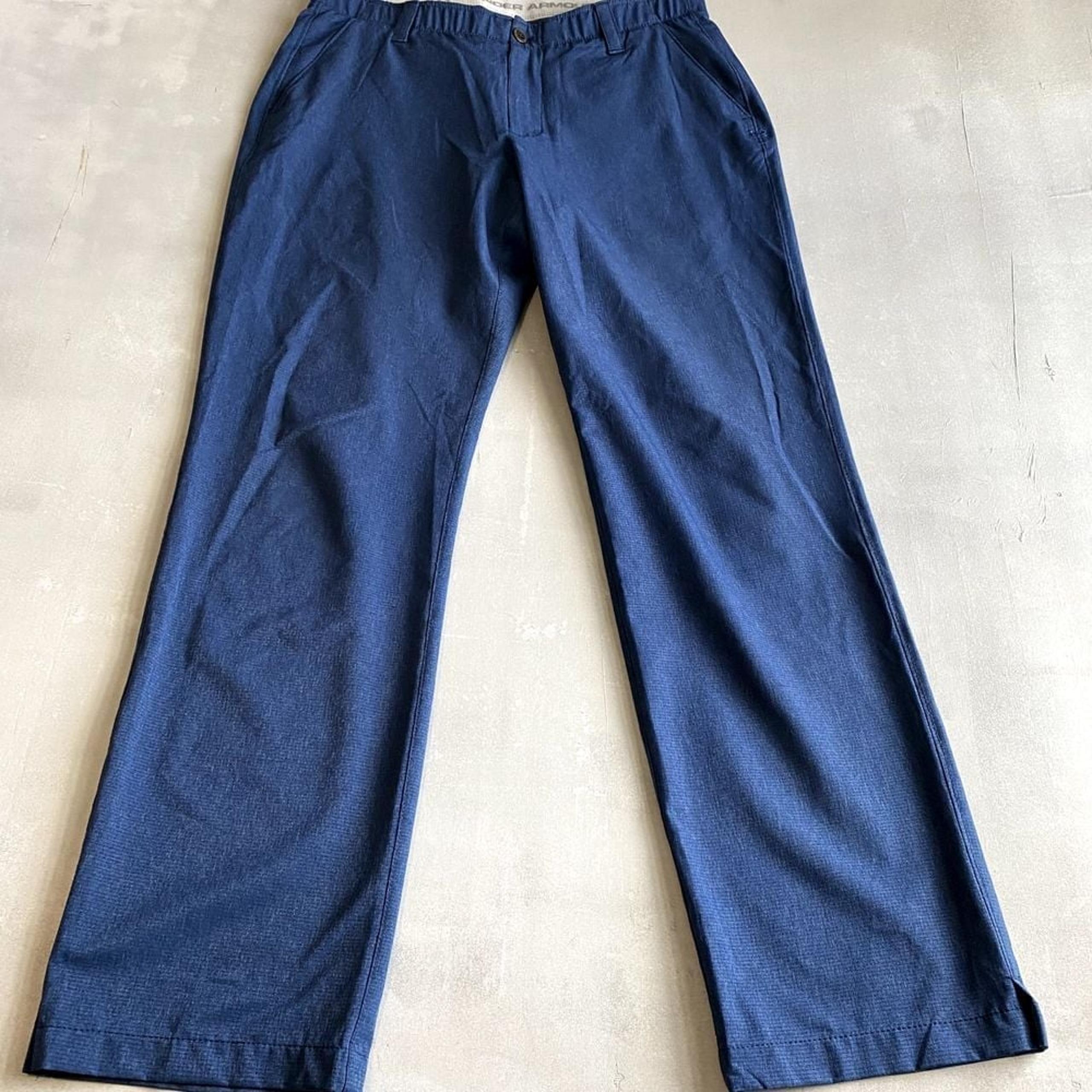 Under Armour Pants Mens 34 x 32 Blue Golf Stretch performance match play  casual