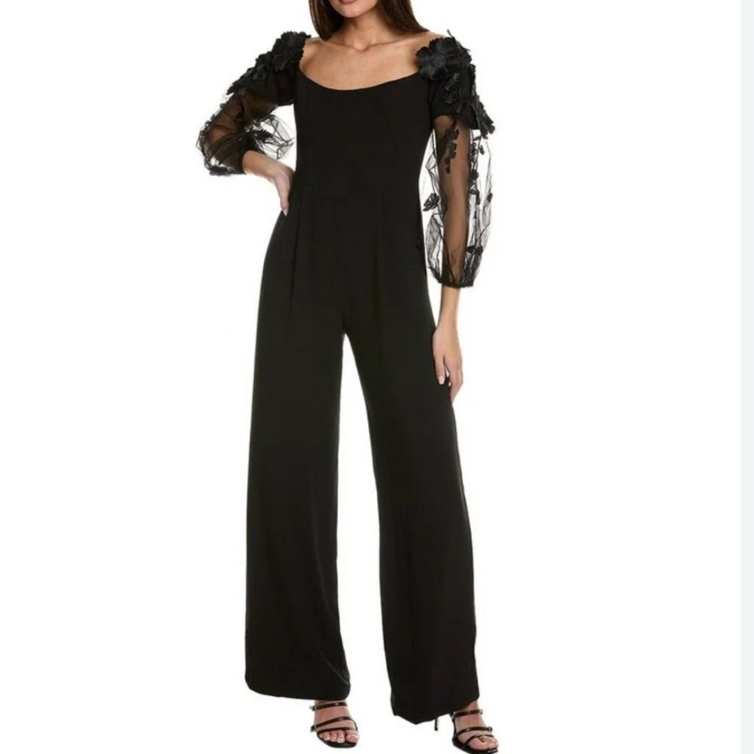 Helsi Emilia Jumpsuit Size S Women Color Black Built In Boning Bodice Wide Leg