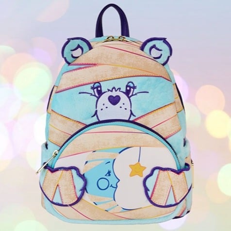 NEW Loungefly - Care Bears X Universal Monsters Bedtime Bear Mummy Mini Backpack