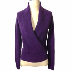RALPH LAUREN BLACK LABEL Cashmere Shawl Collar Sweater Sz M