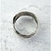 Vintage Modernist Open Work Wide Band Ring Studio Made Sterling Silver Abstract