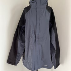 l.l. bean men's grey & black raincoat size XL