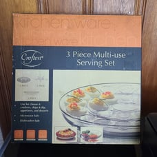 NEW CROFTON KITCHEN WARE 3 PIECE MULTI-USE SERVING SET