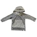 Lulu Roo Gray Stripe Hoodie Sweater Kangaroo Boy Girl Charcoal Gray 3 6 3-6 USA