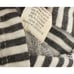 Lulu Roo Gray Stripe Hoodie Sweater Kangaroo Boy Girl Charcoal Gray 3 6 3-6 USA