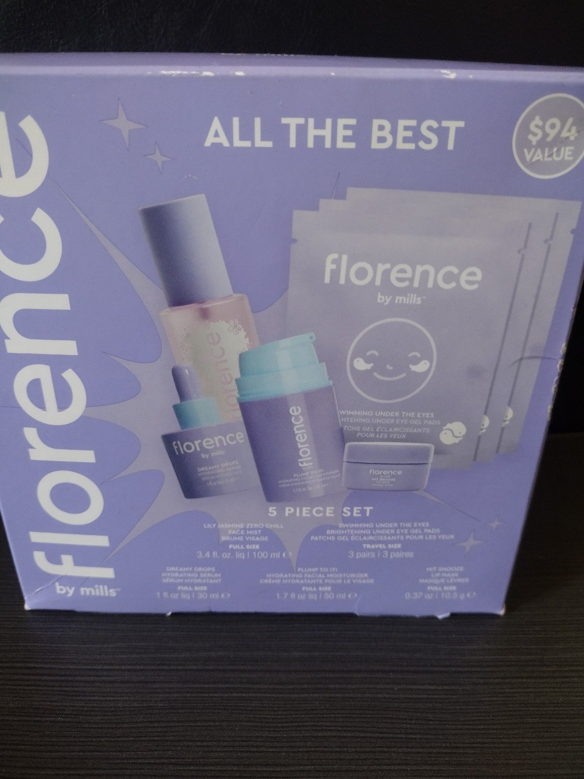 Florence by Mills ALL THE BEST 5 piece Skin Care Kit NEW 94 Value