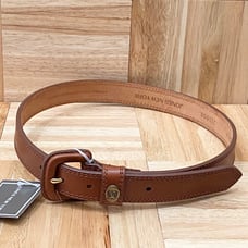 Vintage JONES New York Brown Natural Full Grain Bridle Leather Women’s Belt M