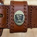 Vintage JONES New York Brown Natural Full Grain Bridle Leather Women’s Belt M