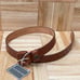 Vintage JONES New York Brown Natural Full Grain Bridle Leather Women’s Belt M