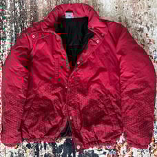ICE CREAM Red Snakeskin Puffer Jacket