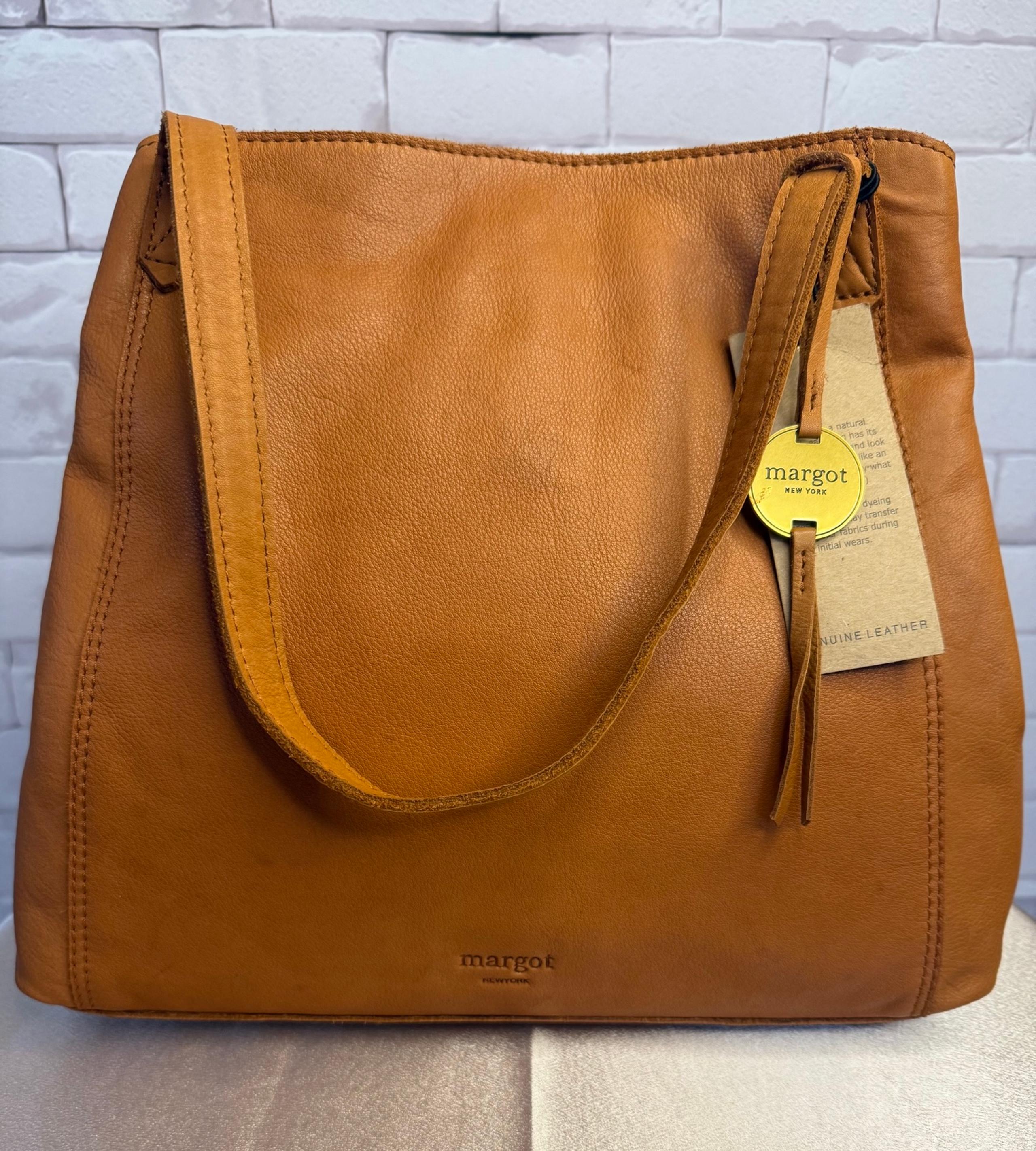 Margot New York Marcy Tote in Cognac
