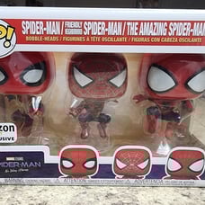 Funko Pop Marvel Spider-Man No Way Home 3 Pack (All 3 Spider-man) Amazon OOS