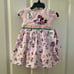 Disney Parks Minnie Mouse Rainbow 3-Piece Dress Set Pink Girl Size 12 Months NWT