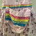 Disney Parks Minnie Mouse Rainbow 3-Piece Dress Set Pink Girl Size 12 Months NWT
