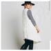 FREE PEOPLE IVORY FUZZY VEST SMALL