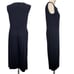 Eileen Fisher Jumpsuit Medium Black Viscose Jersey Faux Wrap Sleeveless Wide Leg