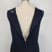 Eileen Fisher Jumpsuit Medium Black Viscose Jersey Faux Wrap Sleeveless Wide Leg