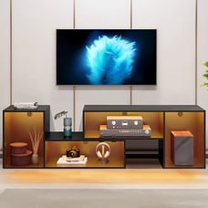 2 PCS Media Console Cabinet for 45 - 70 inch TVs