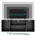 2 PCS Media Console Cabinet for 45 - 70 inch TVs