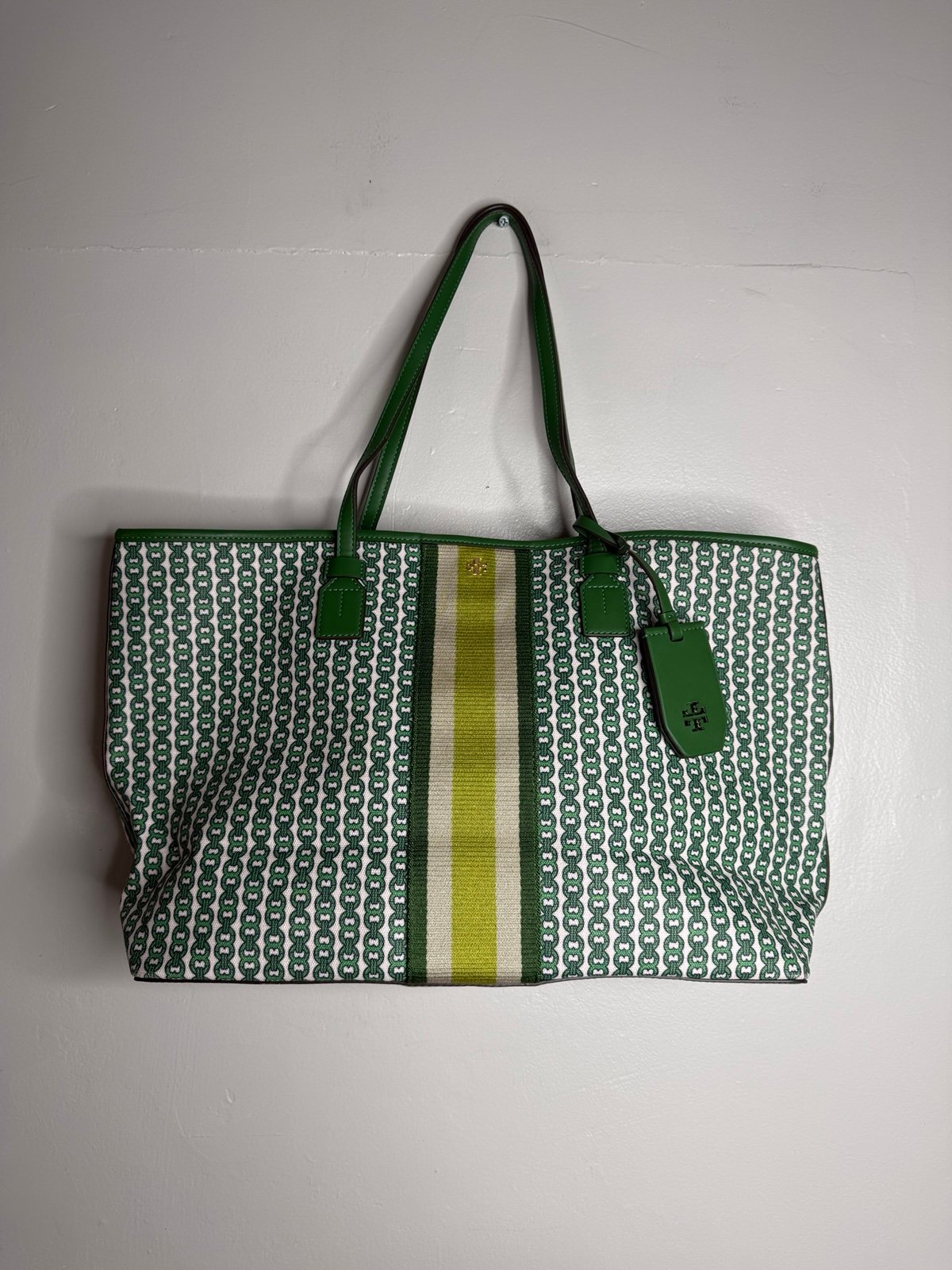 Tory Burch Gemini canvas printed Tote Bag