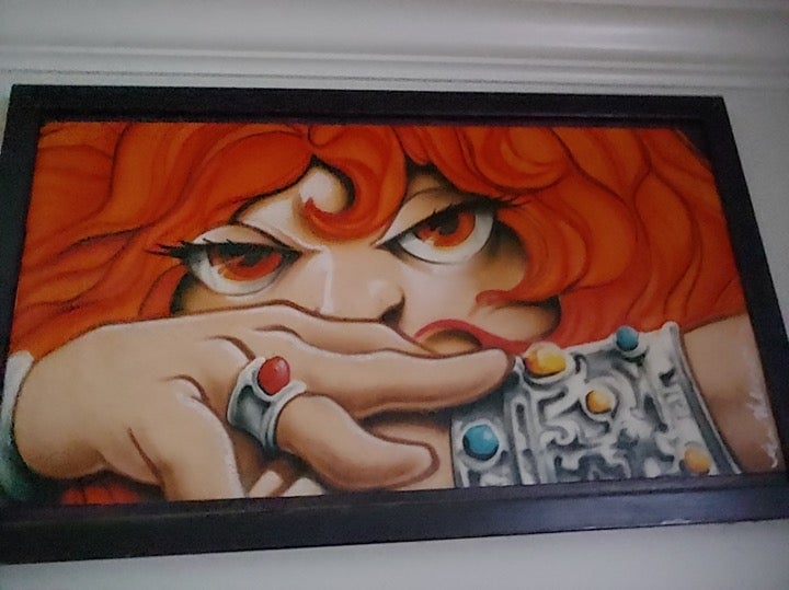 Erni Vales original oil signed graffiti piece dated 1997